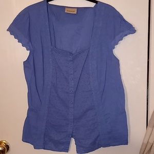 Avenue button down top